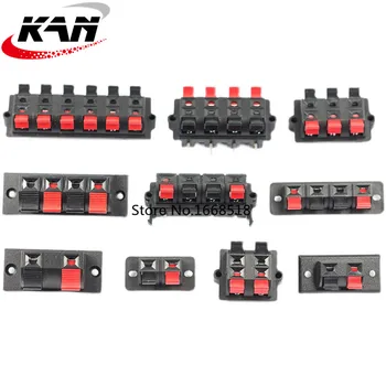 Borne de connecteur 2P 4P 6P 8P 12P, 2 pièces/lot, prise Jack à ressort, bornes de haut-parleur Audio, Clips pour planche à pain