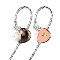 AUGLAMOUR F300 Light Metal HiFi Headphones in-ear High-sound Quality Hanging Ear Universal Earplugs