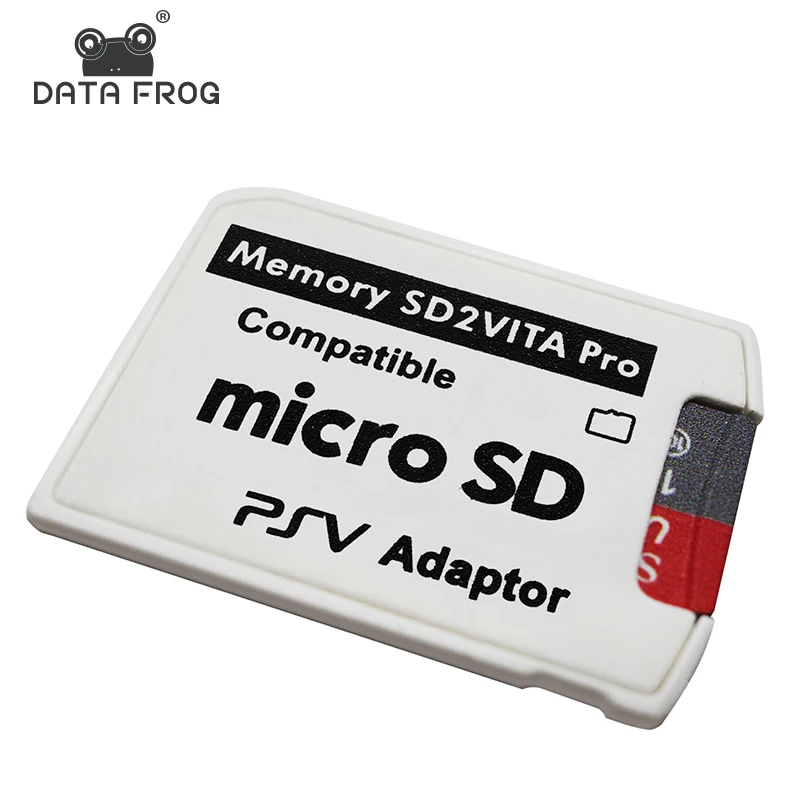 DATA FROG Ps Vita Memory Card Adapter For PS Game SD Game Card Slot Adapter Converter 3.60 System Micro Memory Stick Pro Duo