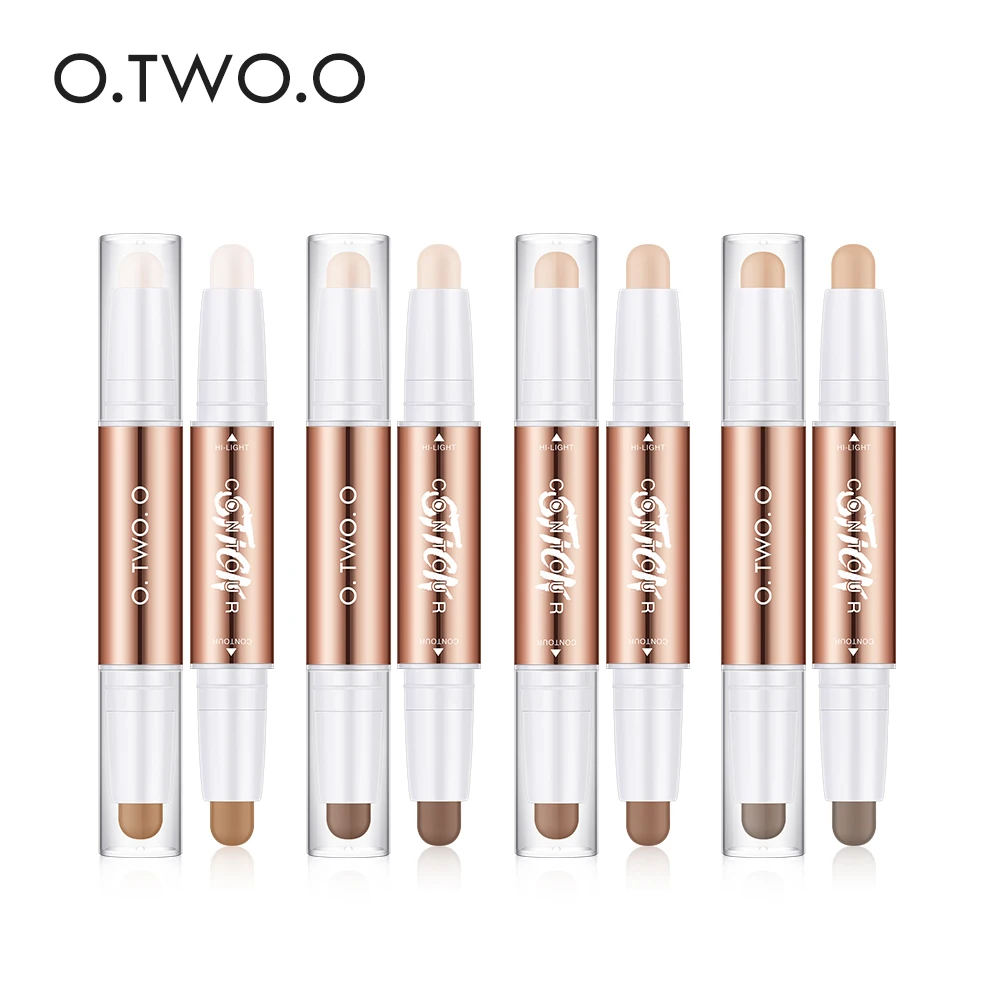 O.TWO.O 8pcs Contour Stick Highlighter Pen Waterproof Long-lasting Highlight Concealer Bronzer Shadow Pencil Makeup For Face