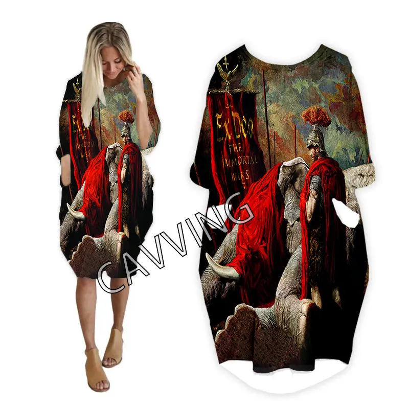 Cavving 3d impresso ex deo banda midi camisa engraçada harajuku topo feminino joelho-comprimento eua tamanho saia feminina longo-mangas compridas vestido