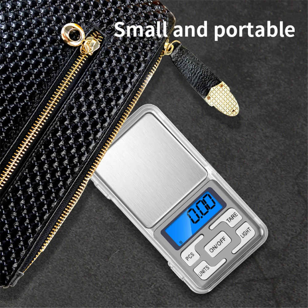 High Accuracy Mini Digital Scale Backlight Electric Pocket Scale For Jewelry Gram Balance Weight Scale 200/300/500g 0.01