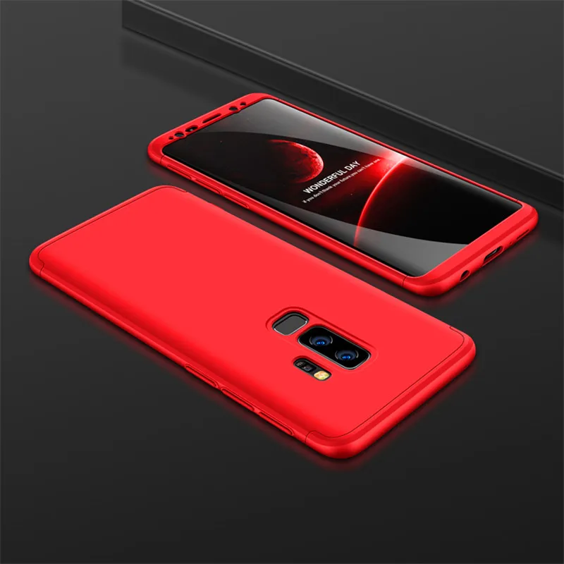 For Samsung S9 Plus S9Plus Case 360 Protection Full Body Cover Matte Hard Case for Samsung Galaxy S9 Plus S9+ Shockproof Cover