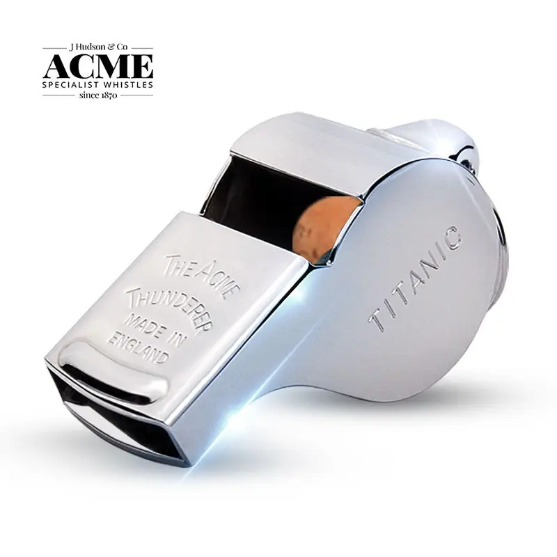 

ACME Whistle Titanic 58 Centennial Metal Copper Large Whistle Outdoor Survival Training Collection Gifts Coach Rugby Silbato