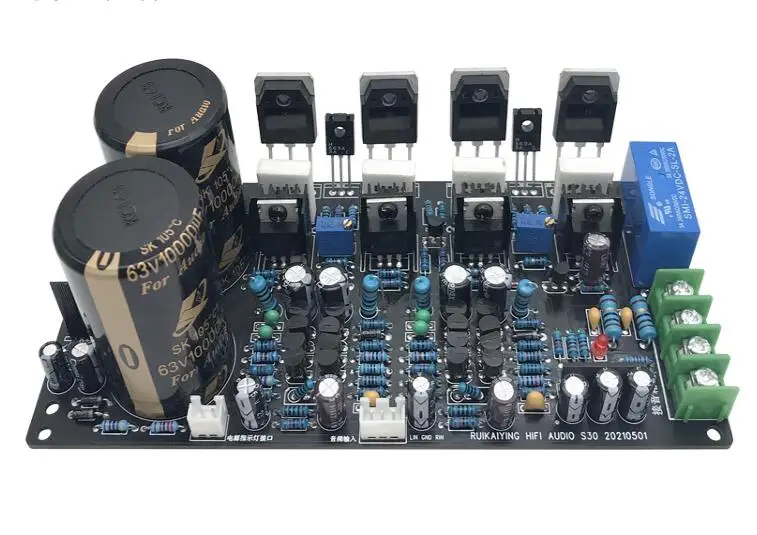 

S30 HIFI 150W+150W dual channel power amplifier board ON 0281 / 0302 transistors are used