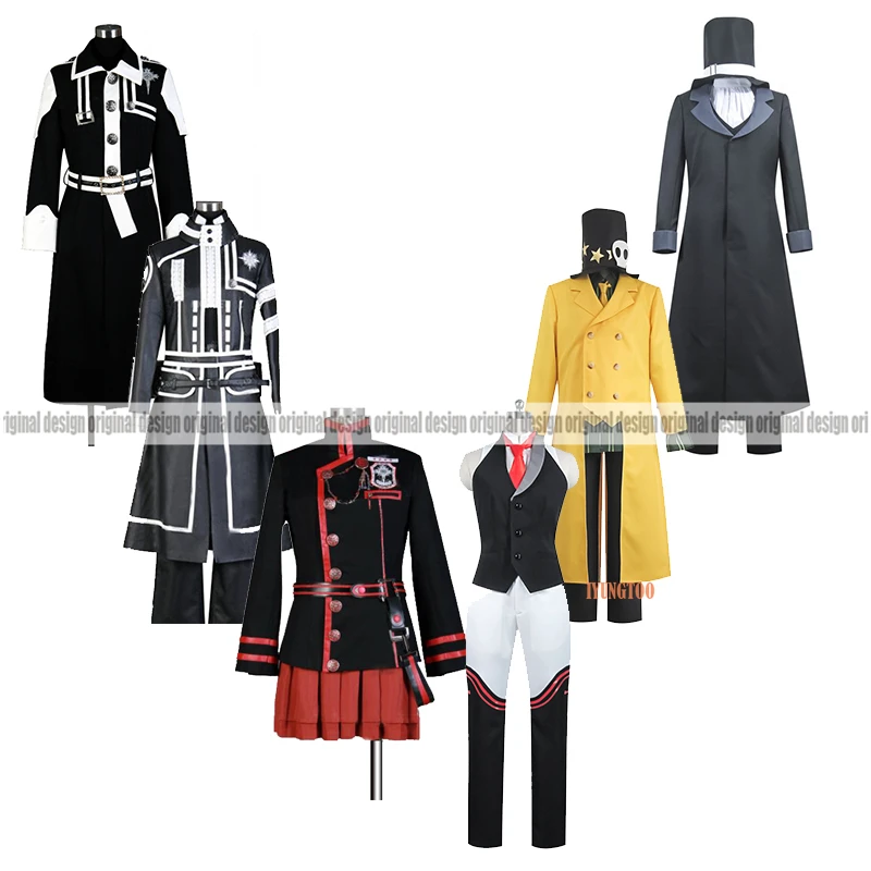 D.Gray-man Allen Walker Lenalee Lee Yu Kanda Lavi Clothing Cosplay Costume,Customized Accepted