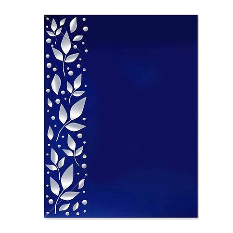 2024 New Leaf Strip Border Frame Metal Cutting Die Cuts Stencils for DIY Embossing Card