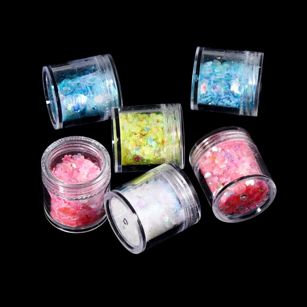 10ml/Box Colorful Glitter Epoxy Resin Filling Glitter Sequins Material For DIY Epoxy Resin Mold Craft Nail Decoration Art Fill