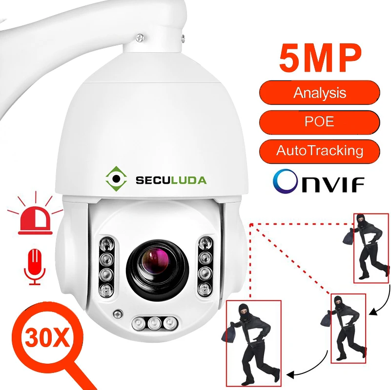 Kamera portabel 30X Zoom optik 4.5 inci 5Mp Wifi 360 Ptz kamera Wi-Fi jalan pelacakan manusia otomatis kamera kartu Sim 4G kamera 30X Sony