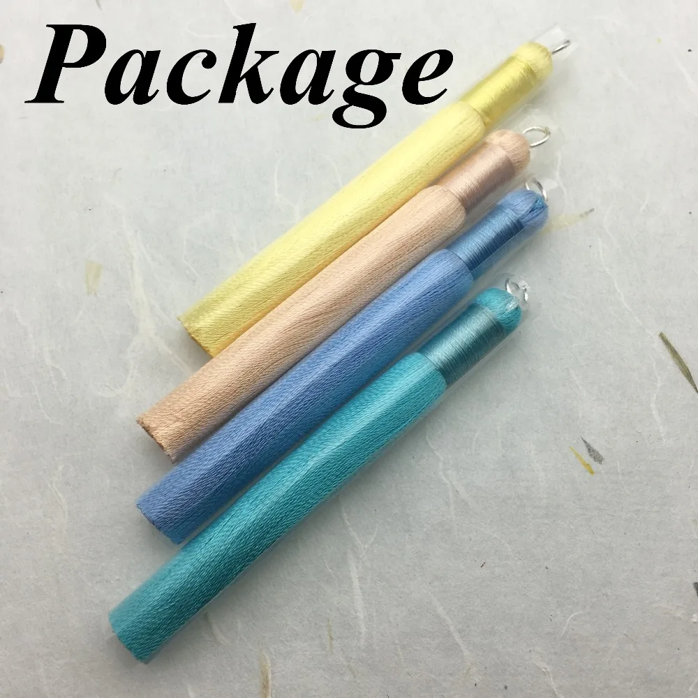 GUFEATHER L62/8cm/Silk Tassel/jewelry accessories/diy accessories/jewelry findings/charms/diy pendants/hand made,2pcs/lot