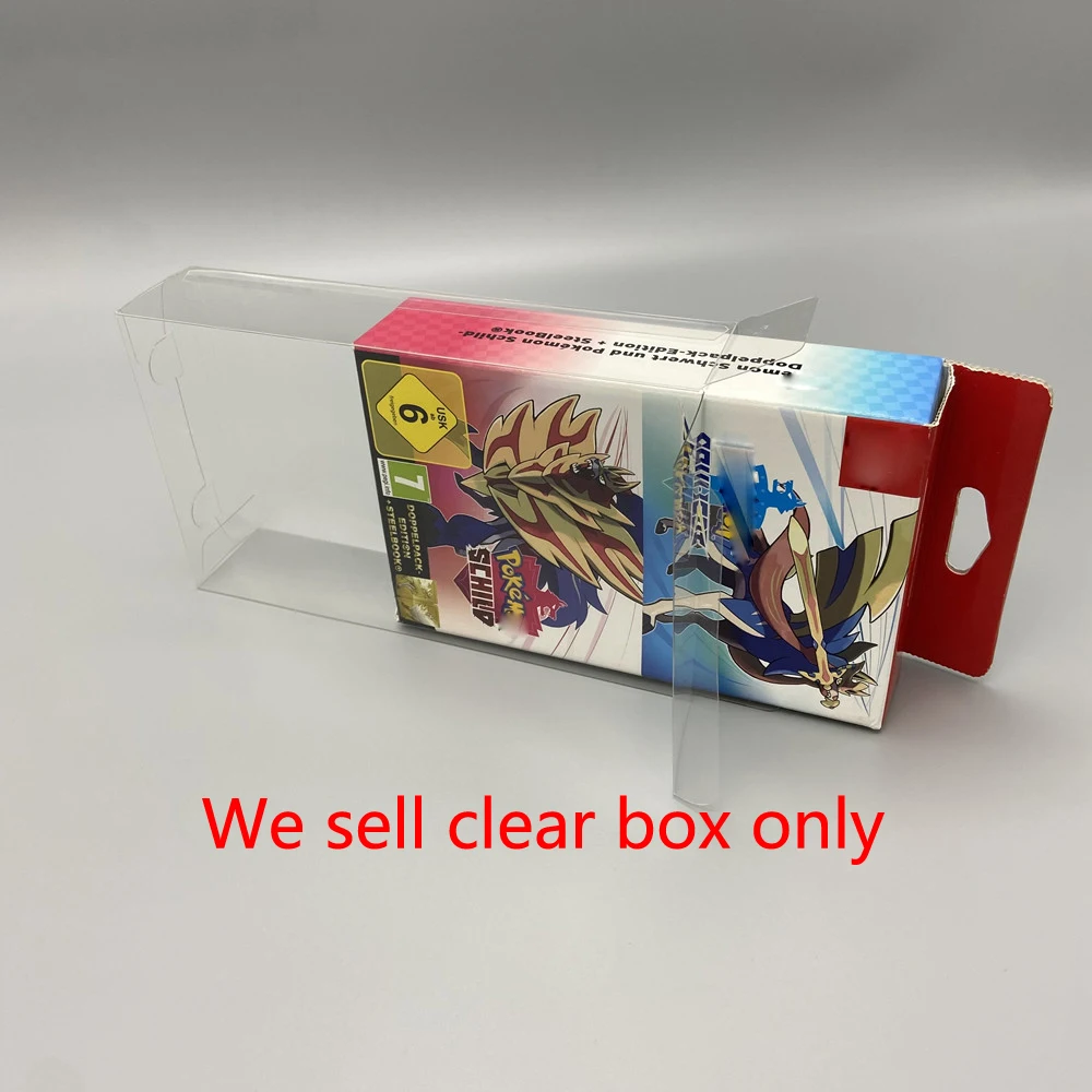 High quality  transparent box For SWITCH Sword Shield Limited Edition EU version storage box collection display box transparent