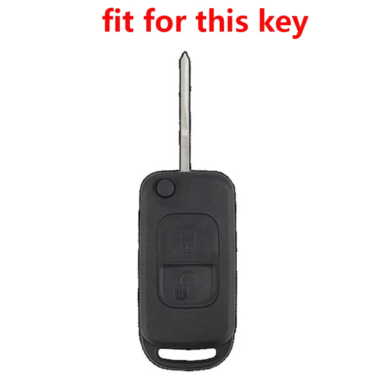 Klapp-Schlüssel Gehäuse Reparatur Mercedes 2-Tasten IR Key Clé W138 202 208 R170 - Foto 8