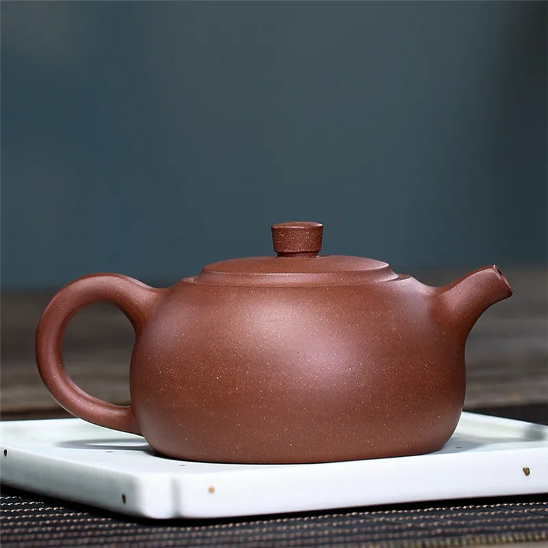 ★Yixing recommended undressed ore purple clay and half pot of pure manual kung fu tea pot gift custom wholesale agents