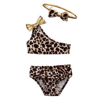 Leopard Bow Bikini Set 1