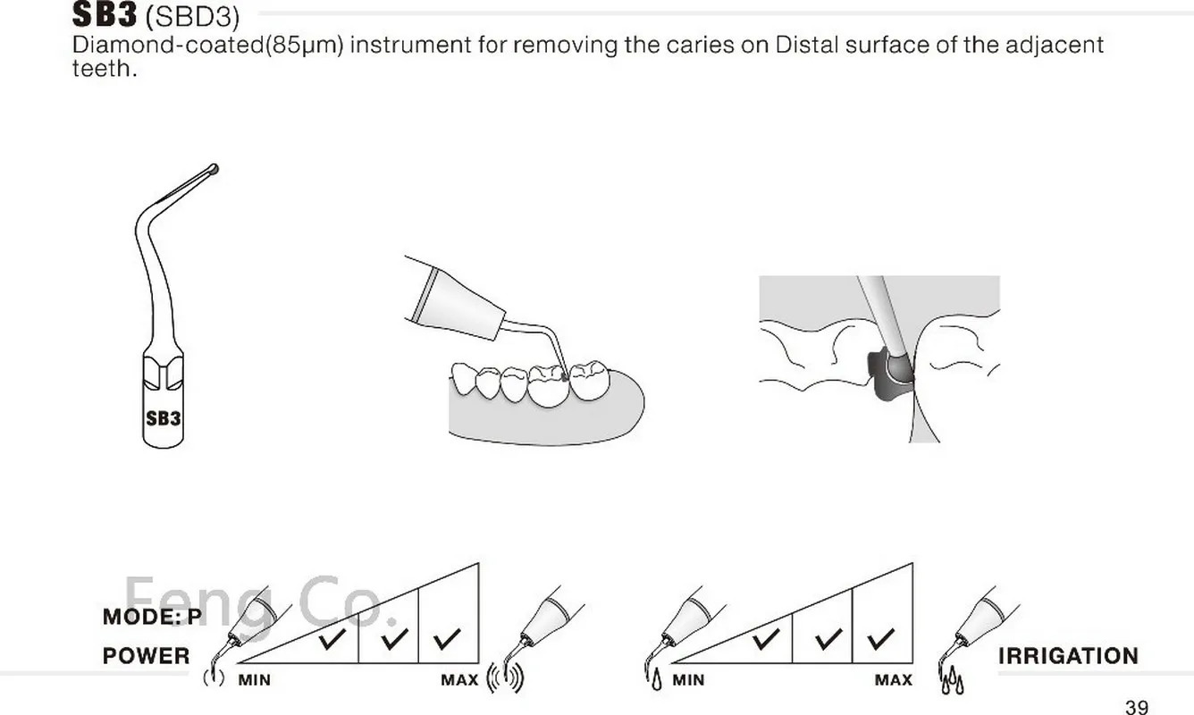 SBD3 Dental Ultrasonic Scaler Tips Scaling  Endo Perio Fit SATELEC NSK DTE GNATUS HU-FREIDY Handpiece Dentist Teeth Whitening