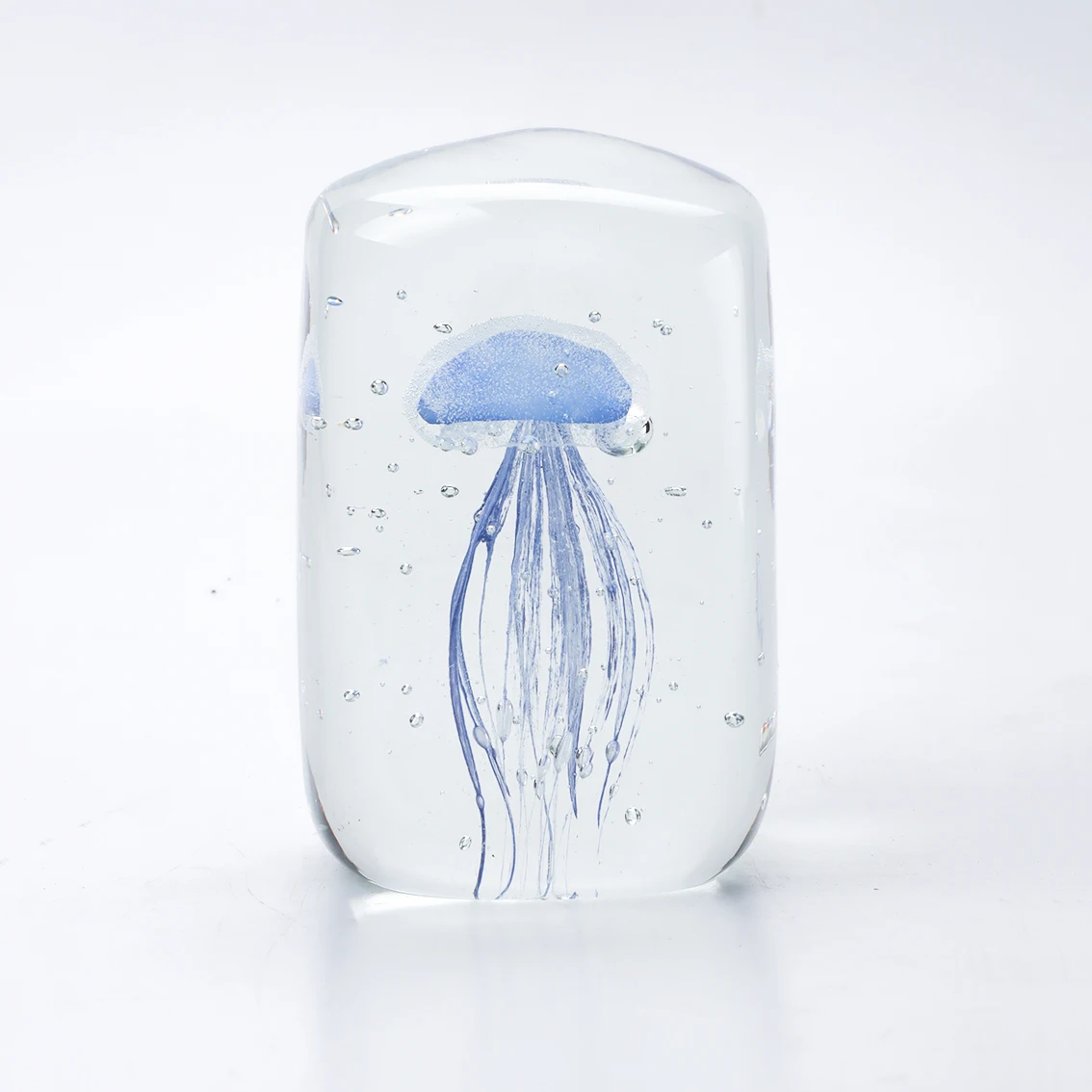 Creative glass jellyfish glass crafts Nordic minimalist crystal ball luminous texture home furnishings