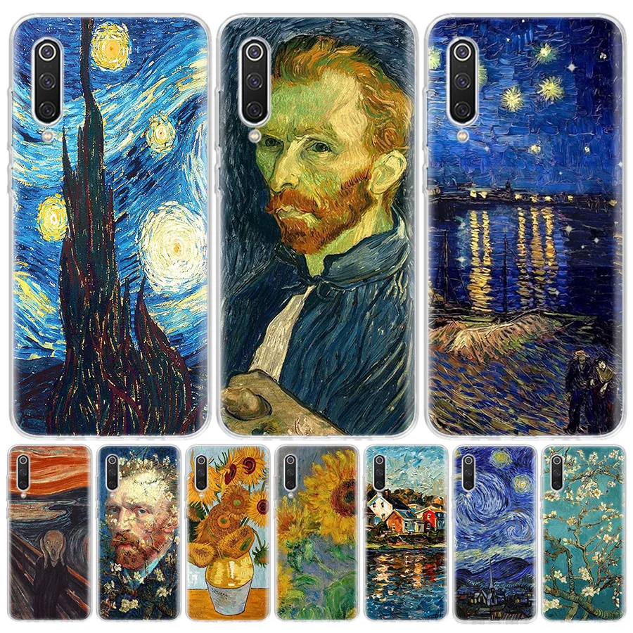 Van Gogh oil Painting Phone Case For Xiaomi 13 Mi 11 10 Ultra 12 Lite 5G 12X 12T 11i 10T 11T Pro 9 9T 8 6X 5X Cover Soft Capa Sh