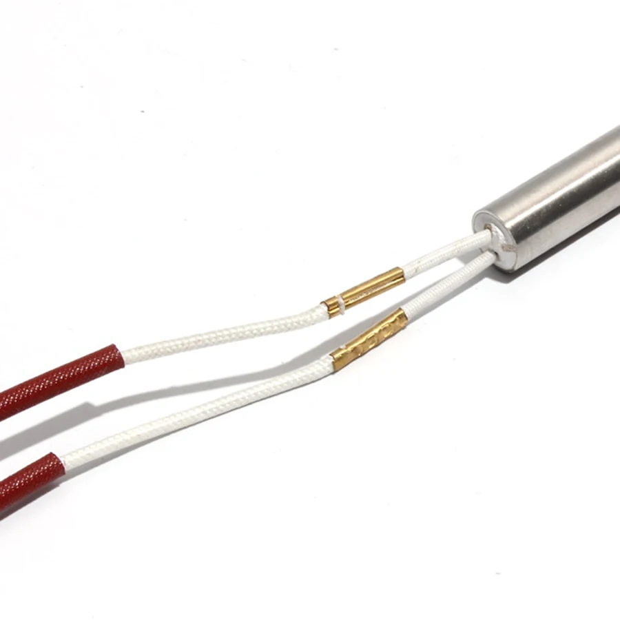 2PCS 8.5mm Diameter 380~500mm Cartridge Heater 304 Stainless Steel 1000/1050/1100/1200/1300W Cylindrical Electric Heating Tube