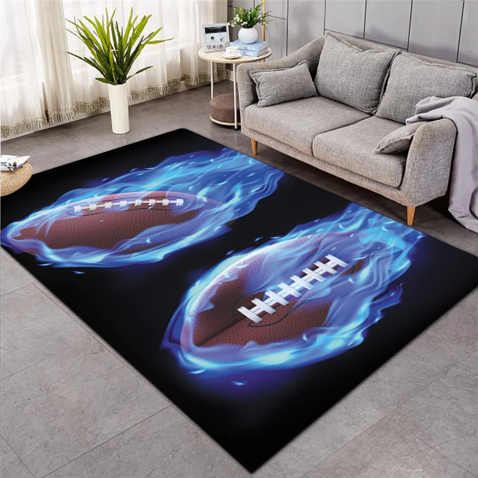 

baseball Green Football carpet kids room soccer rug field parlor bedroom living room floor mats children large rugs home mat 006