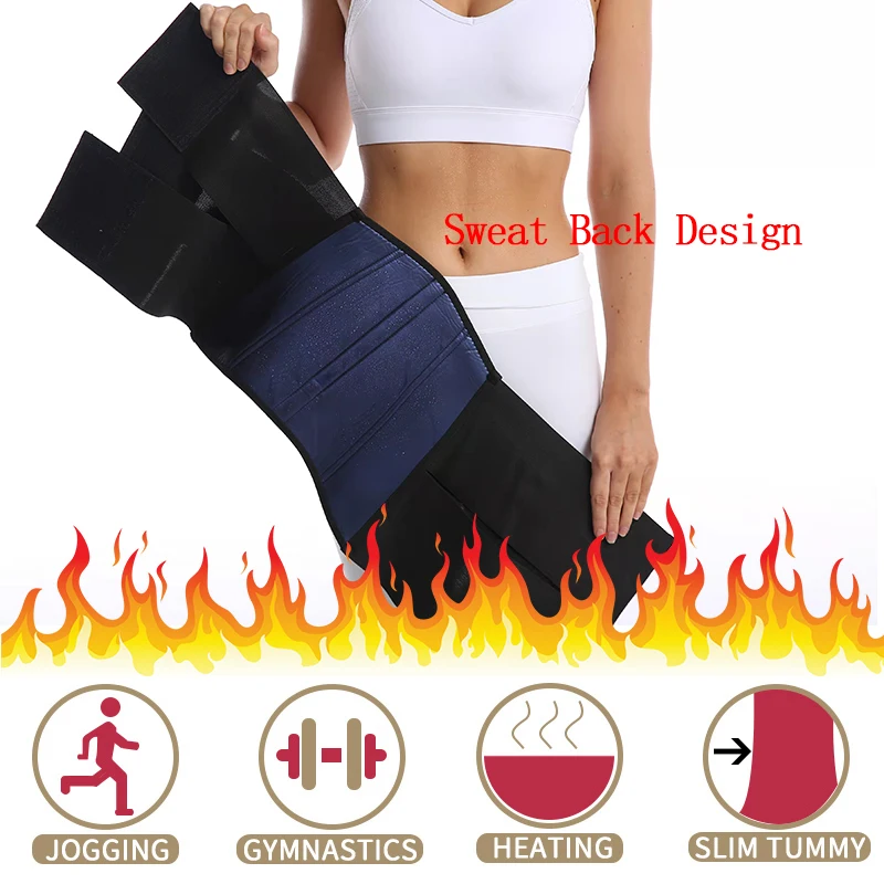 Slimming Girdle Fajas Mujer Moldeadora Sweat Sauna Waist Trainer Body Shapwear Belt Tummy Control Hourglass Figure Workout Band