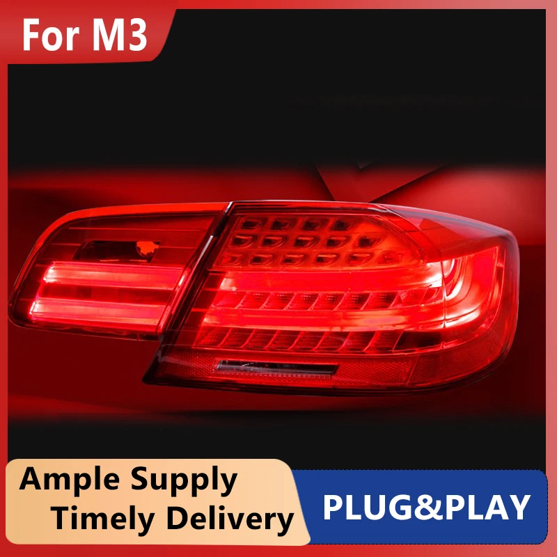 تصفيف السيارة الذيل ضوء لسيارات BMW M3 E92 330i 335i M3 2006-2013 الضوء الخلفي الجمعية الفرامل الخلفية عكس مصباح إشارة