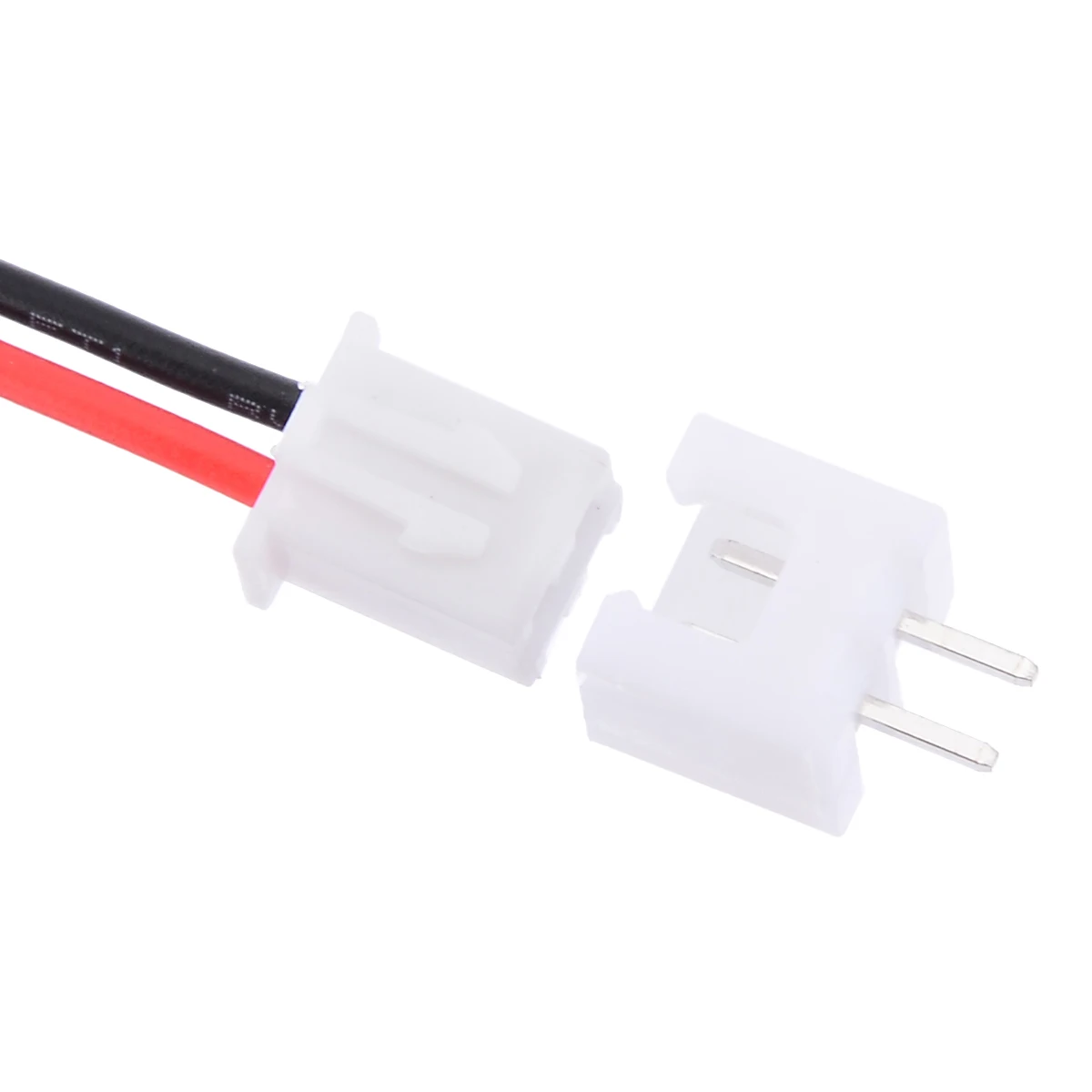 10 Sets Mini Micro 2 Pin JST XH Connector Plug 2.54mm With 24AWG Wires Cables 150mm Length