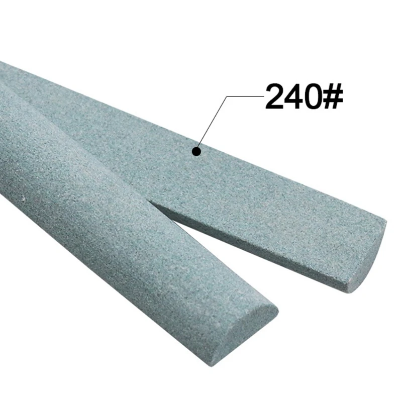 Portable Knife Sharpening Stone Semicircular Oilstone Strip for Knife Grinding Tools Diamond Polishing Leather