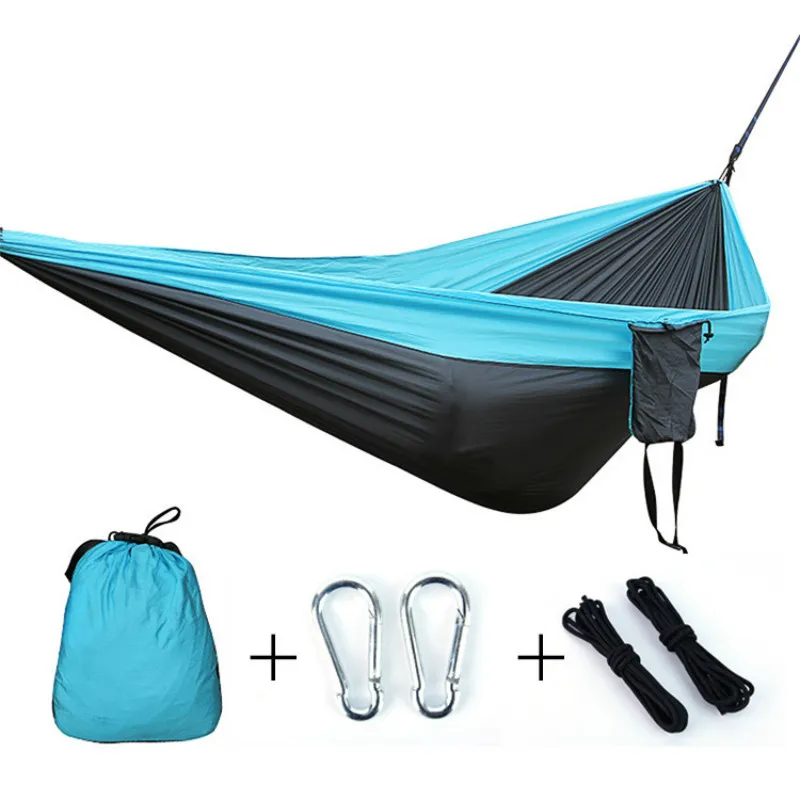 

The New Outdoor Swing Hammock Garden Double Nylon Parachute Bed Fashion Portable Picnic Camping Leisure Outdoor Products