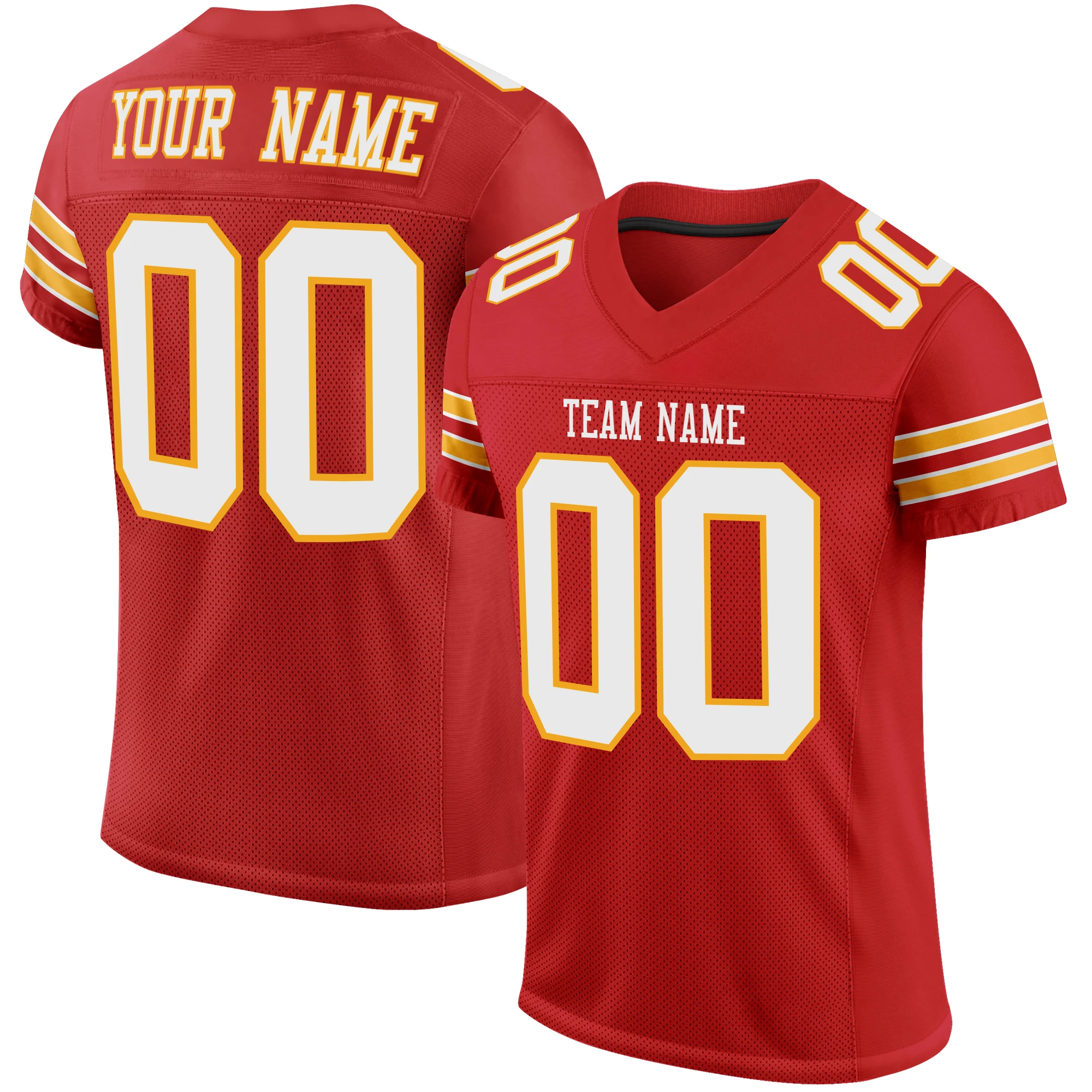 

Personalized Football Jersey Sew Your Name/Number Athletic Practice Sportswear Tee Shirts for Male/Female/Youth Outdoors/Indoors