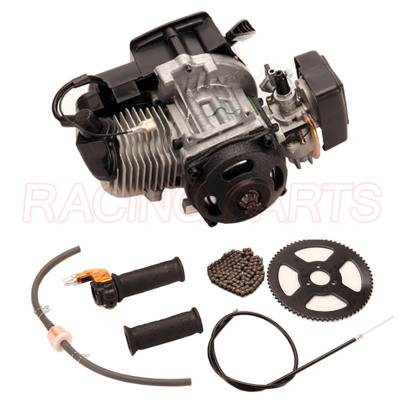 Nowa najwyższa jakość 43cc 47cc 49cc 2 suwowy silnik do silnika MINI QUAD ROCKET motorynka