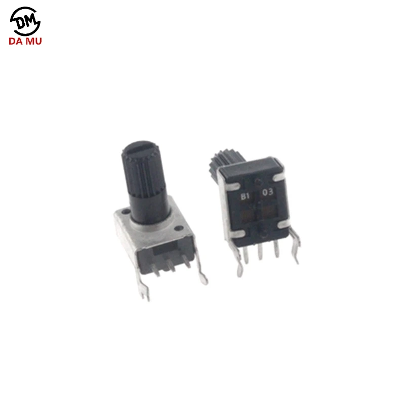 10 pçs/lote RV09 Horizontal12.5mm Eixo 10 5k k Tipo 3pin 9 50k 100k 0932 Resistor Ajustável Potenciômetro Selo