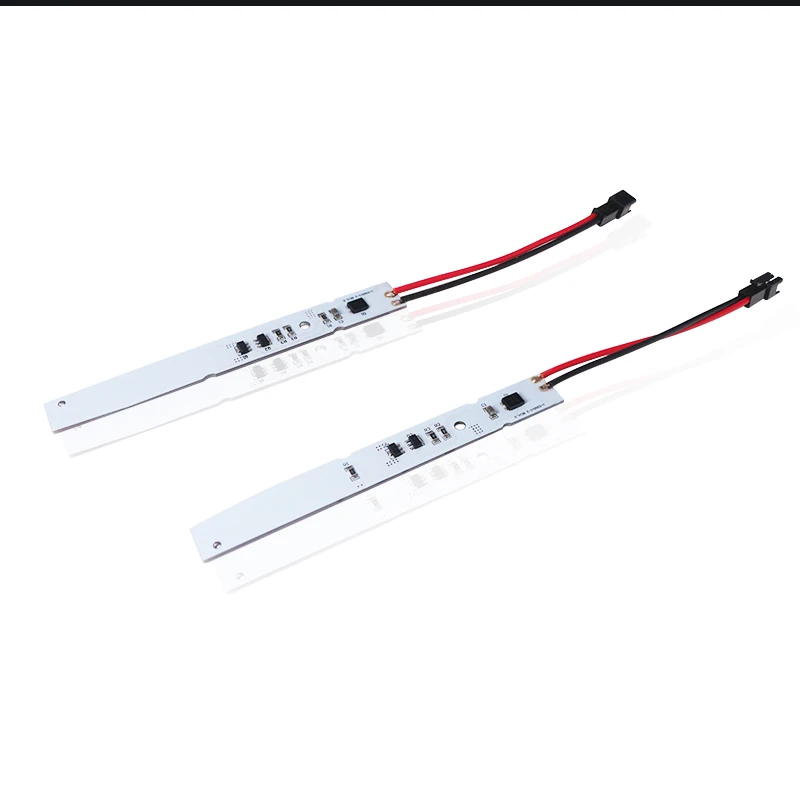 2pcs Xenon White /Ice Blue /Red LED Strips Eyelid Eyebrow Mod Headlight Retrofit For 2008-2010 BMW E60 LCI (facelift) 5 Series