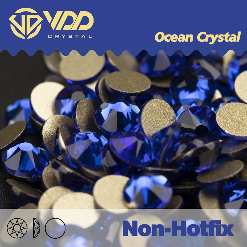 VDD Non Hot Fix 2088 8 große 8 kleine Nail Art Strasssteine Kristall in Blumen Nagelsteine Strasssteine und Dekorationen Diamant DIY