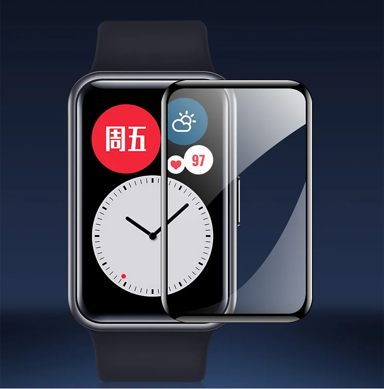 Водонепроницаемая Защитная пленка для Huawei Watch Fit, мягкая Гидрогелевая защитная пленка из ТПУ для умных часов, аксессуары для Huawei Fit