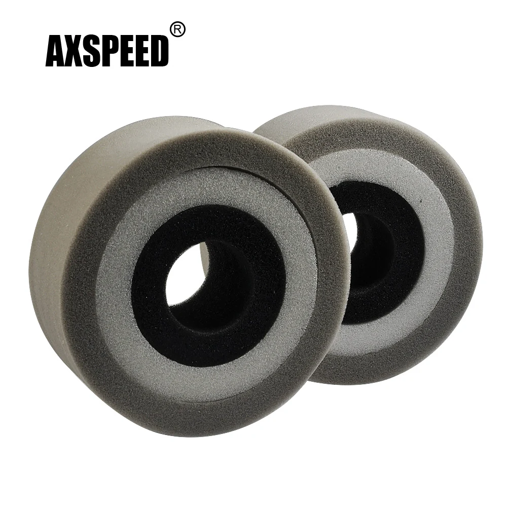 AXSPEED-Rodas de espuma Pneus para Axial Wraith, 150mm, 147mm, Inserção, Ajuste para TRX4, 1:10 RC Crawler, Carro, Acessórios para Caminhão, Esponja Fit, 2,2"