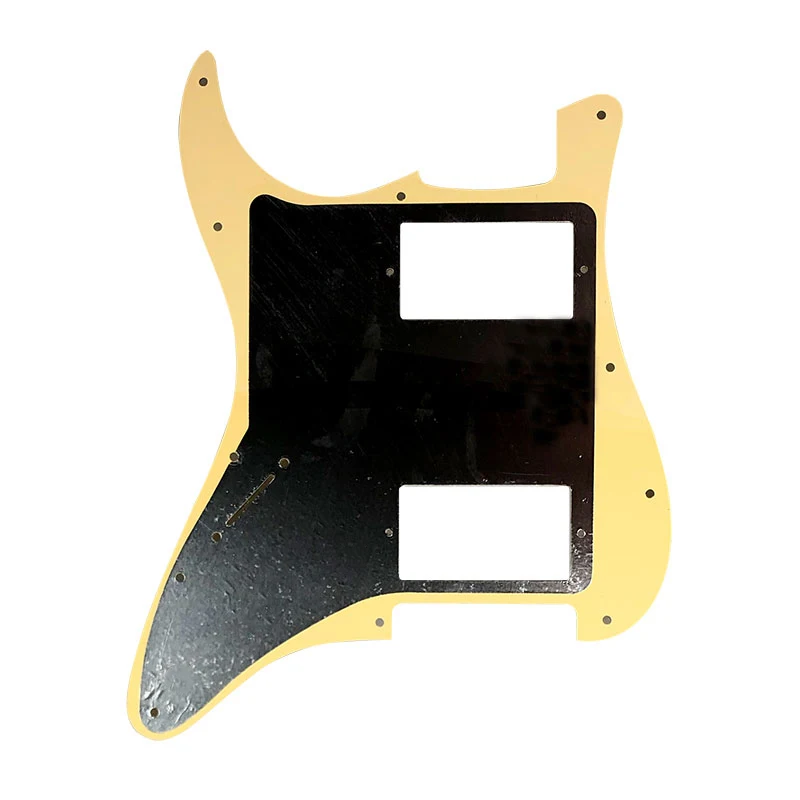 Pleroo guitarra personalizado pickguards sem furo de controle com 11 parafusos para fender st hh strat guitarra com paf humbucker multi cor