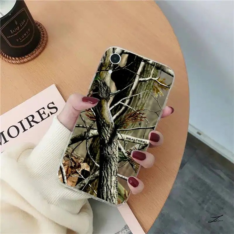 Etui na telefon Realtree Real Tree Camo do iPhone 11 12 13 mini pro XS MAX 8 7 6 6S Plus X 5S SE 2020 XR