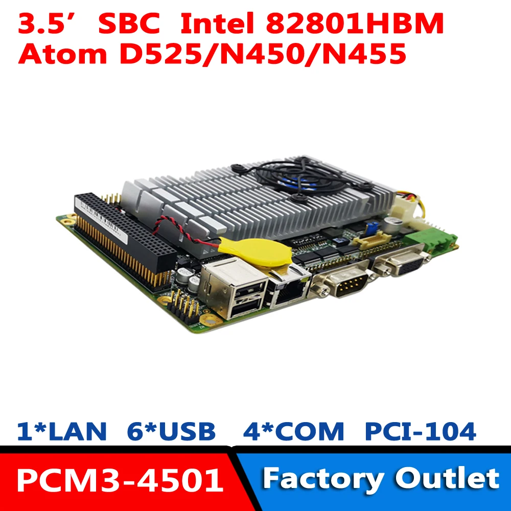 3,5 "sbc intel atom d525 eingebetteter Industrie computer Single Board pci104