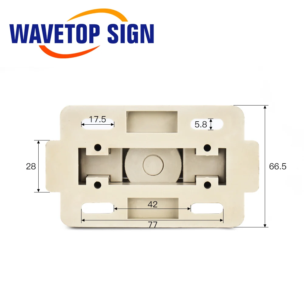 Wavtopsign-Soporte de tubo láser CO2, soporte de plástico Flexible de 50-80mm para máquina cortadora de grabado láser de 50-180W, 1 par, 2 uds.