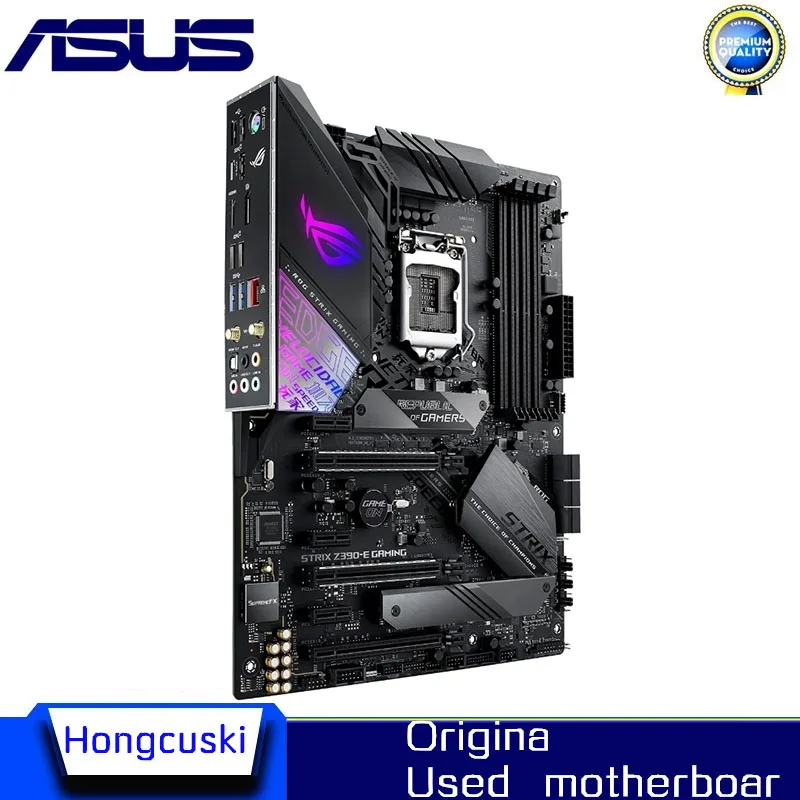 Imagem -05 - para Asus Prime Rog Strix Z390-e Jogos Z390 Desktop Original para Intel Z390e Ddr4 64gb Pci-e 3.0 Placa-mãe Lga 1151 M.2 Sata3