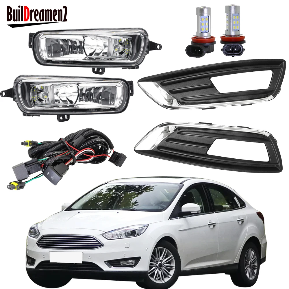 Copertura della staffa del cavo del cablaggio della lampadina del paralume H11 del paraurti anteriore dell\'automobile per Ford Focus Mk3 2015 2016