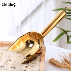 1 Pcs Shovel Candy Ice Cube Flour Colorful Spoon Stainless Steel Bonbons Beans Shovel Food Scoops Buffet Tools Kitchen Utensil