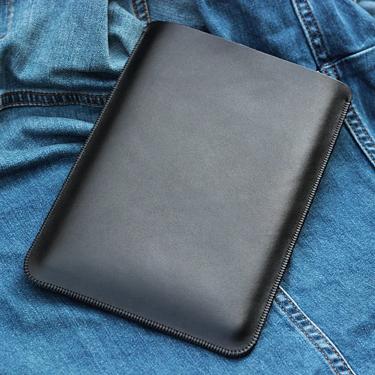 

Second layer cowhide Tablet phone pouch For ipadmini 5 4 3 2 1 Inner bag 7.9 inch leather straight bag case