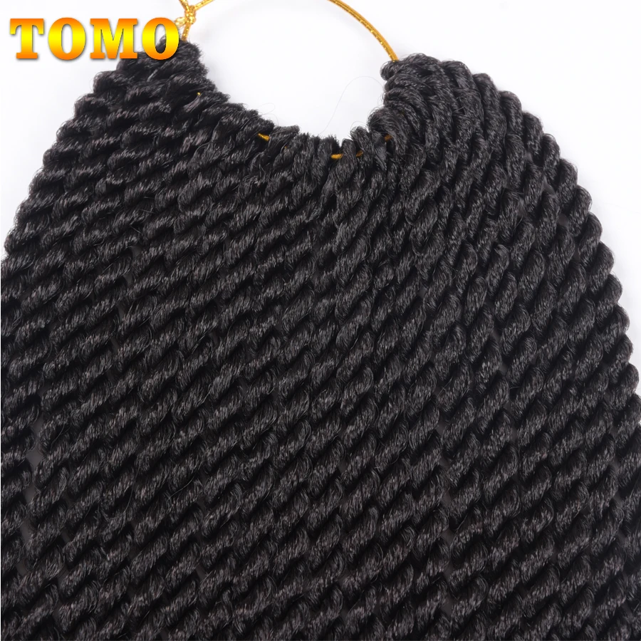 TOMO 12 14 16 18 20 22 Inch Ombre Senegalese Twist Braiding Hair Extensions 22 Roots Low Temperature Fiber Crochet Braids BUG