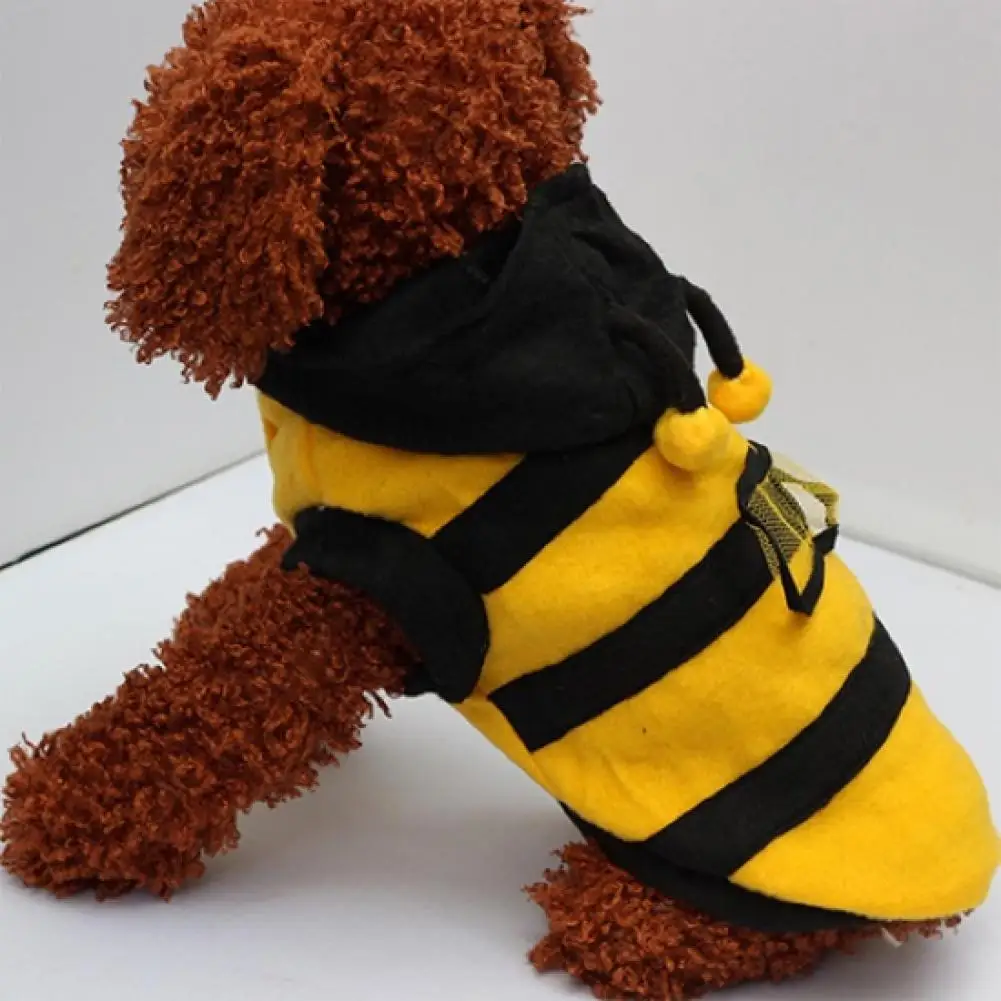 Fashion Pet Hoodie Clothes Cute Fancy Puppy Costume Cat Dog Coat Outfit Bee Style Animal Supplies Role Play Cosplay  Play Bee