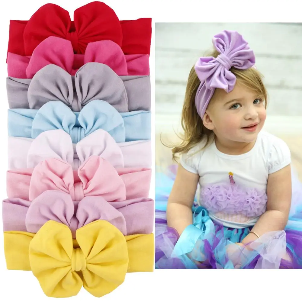 Baby Headband Girl Newborn Kids Children Bowknot Elastics Rubber Bandage Bands Hair Accessory Hairbands Turban Photography Cloth