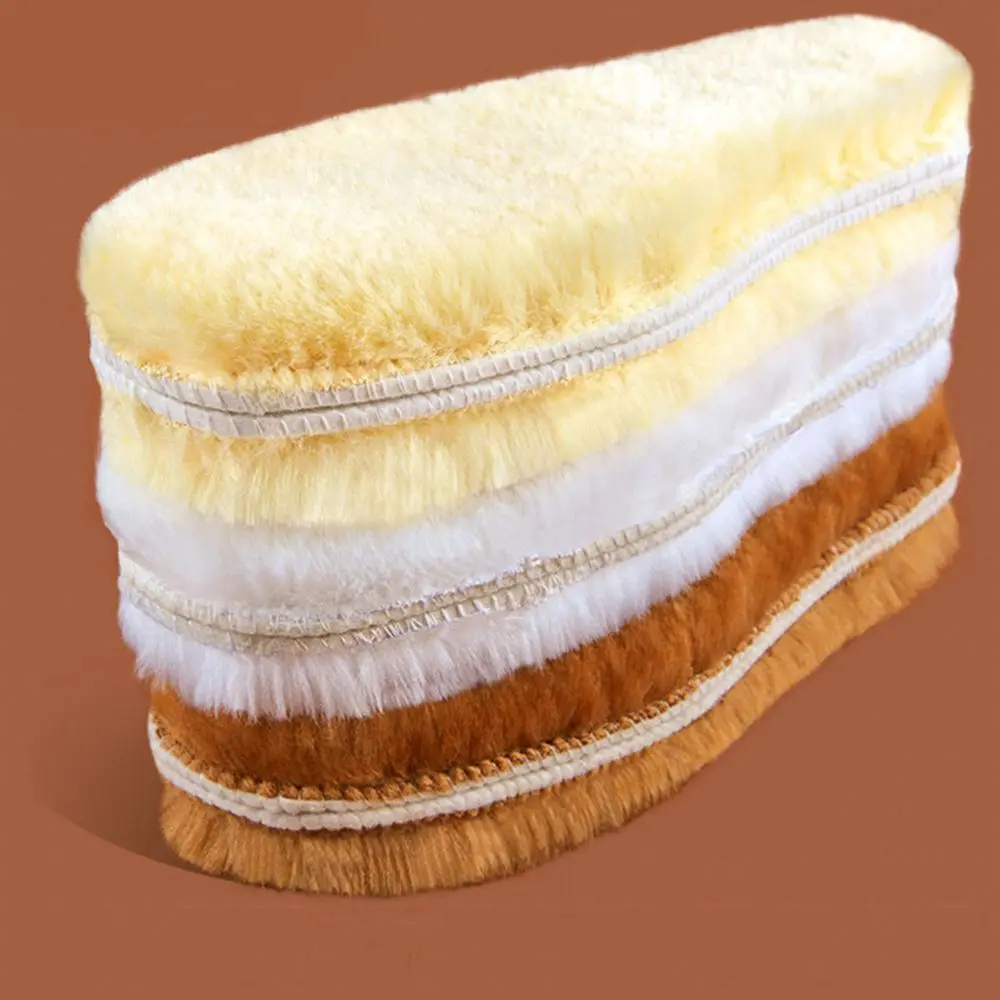 

Imitation Wool Faux Thick Sheepskin Insoles Winter Warm Fluffy Fleece Wool Replacement Insoles Unisex For Shoes Snow Boots
