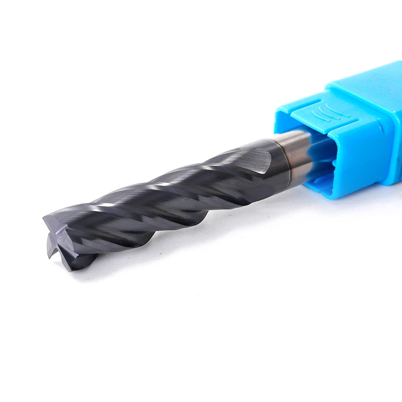 ZGT Tungsten Steel Milling Cutter HRC50 4 Flute Endmill Alloy Carbide End Mill 8mm 10mm 12mm 14mm 16mm 18mm 20mm Milling Tools
