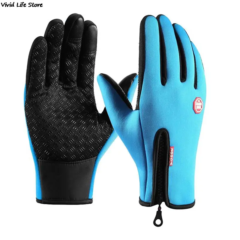 Outdoor Winter Gloves Waterproof Moto Thermal Fleece Lined Resistant Touch Screen Non-slip Motorbike Riding