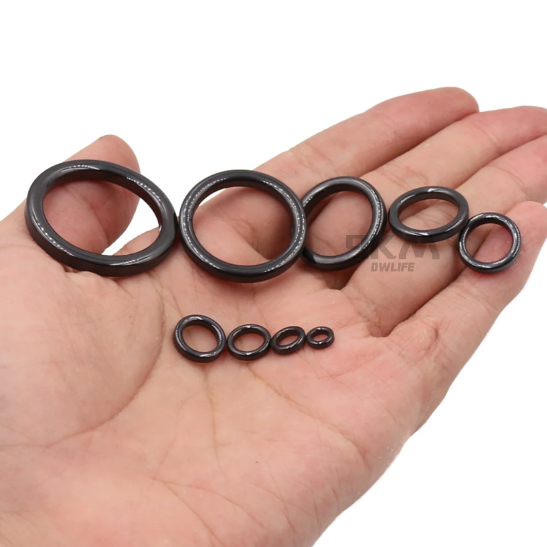 Angelrutenführungsring, 10 Stück ~ 100 Stück, verschleißfester Keramik-Führungsring, Stangenreparatur-Ersatzset, Alconit-Ring, Schwarz, 6 mm ~ 47,3 mm – Detail 9